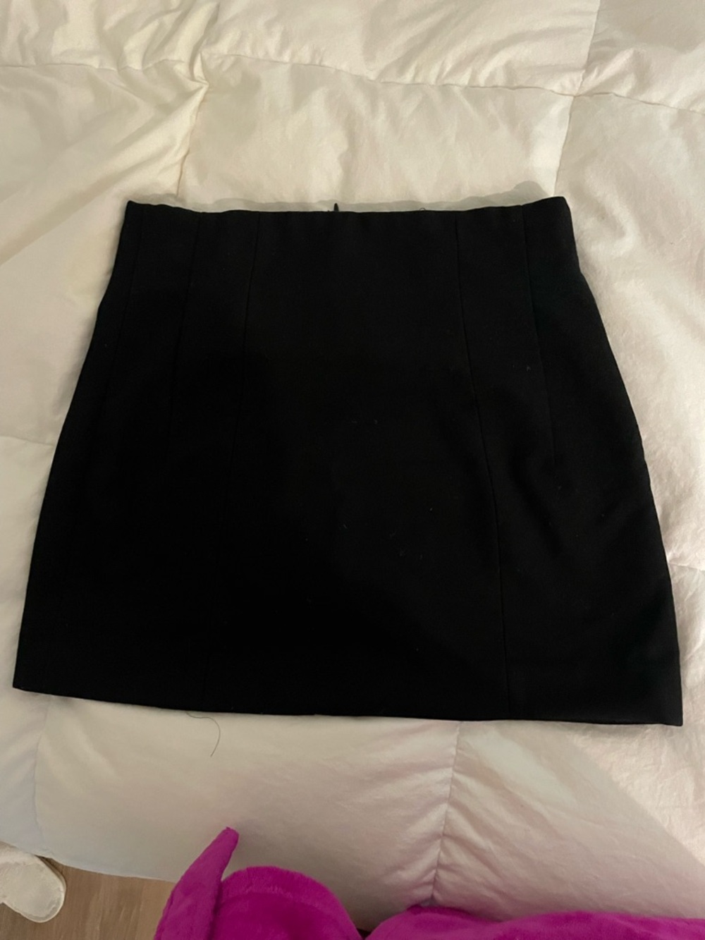 Zara Black High-Rise Mini Skirt